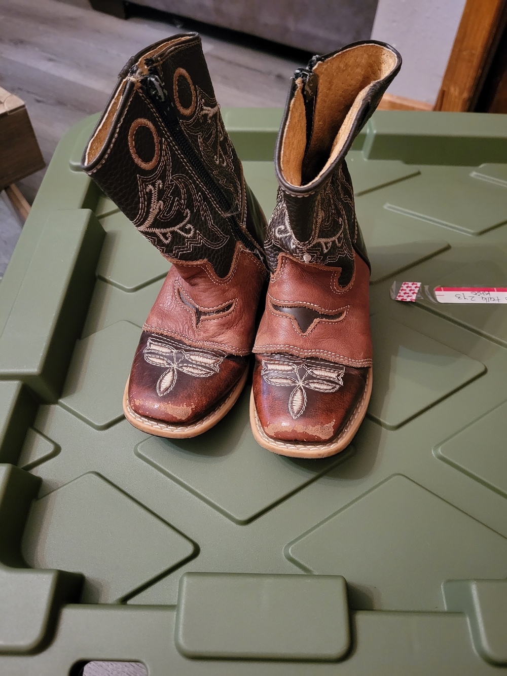 Kids Brown Western Cowboy Boots